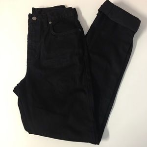 ‼️SOLD‼️Vintage Land’s End Black High Waisted Tapered Leg Jeans